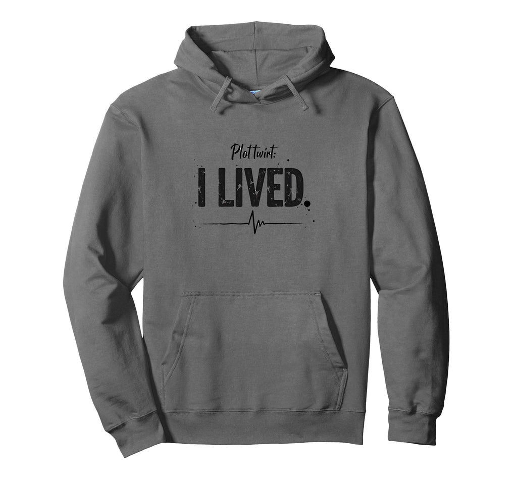 Plot Twist I Lived Survival Hoodie - Minimalist Print Unisex - T-Shirt, Sweatshirt, Hoodie