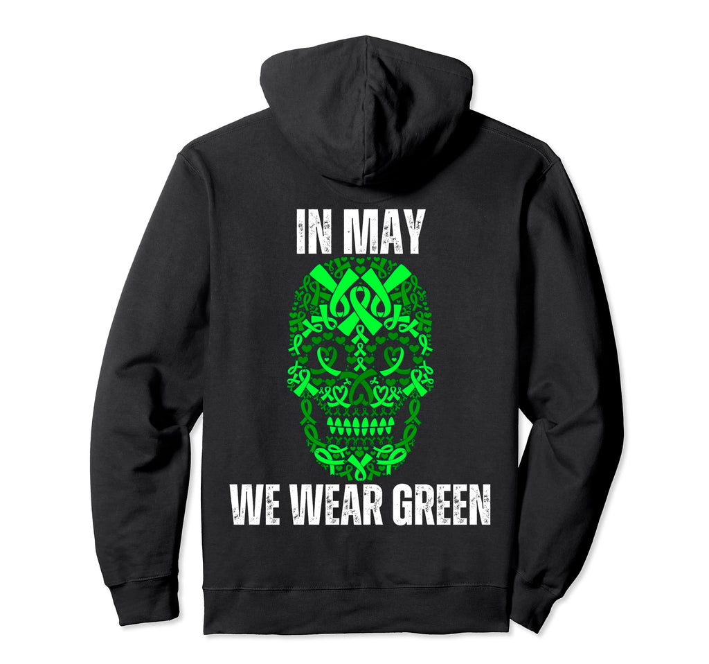 Sugar Skull May We Wear Green Mental Hoodie - Minimalist Print Men Women - T-Shirt, Sweatshirt, Hoodie