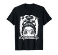 Coffee And Books Life Messy Bun Mug T-Shirt - Graphic Print Men Women - T-Shirt, Sweatshirt, Hoodie