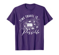 Time Travel Possible Reading Books T-Shirt - Fun Novelty Design for Adults - T-Shirt, Sweatshirt, Hoodie