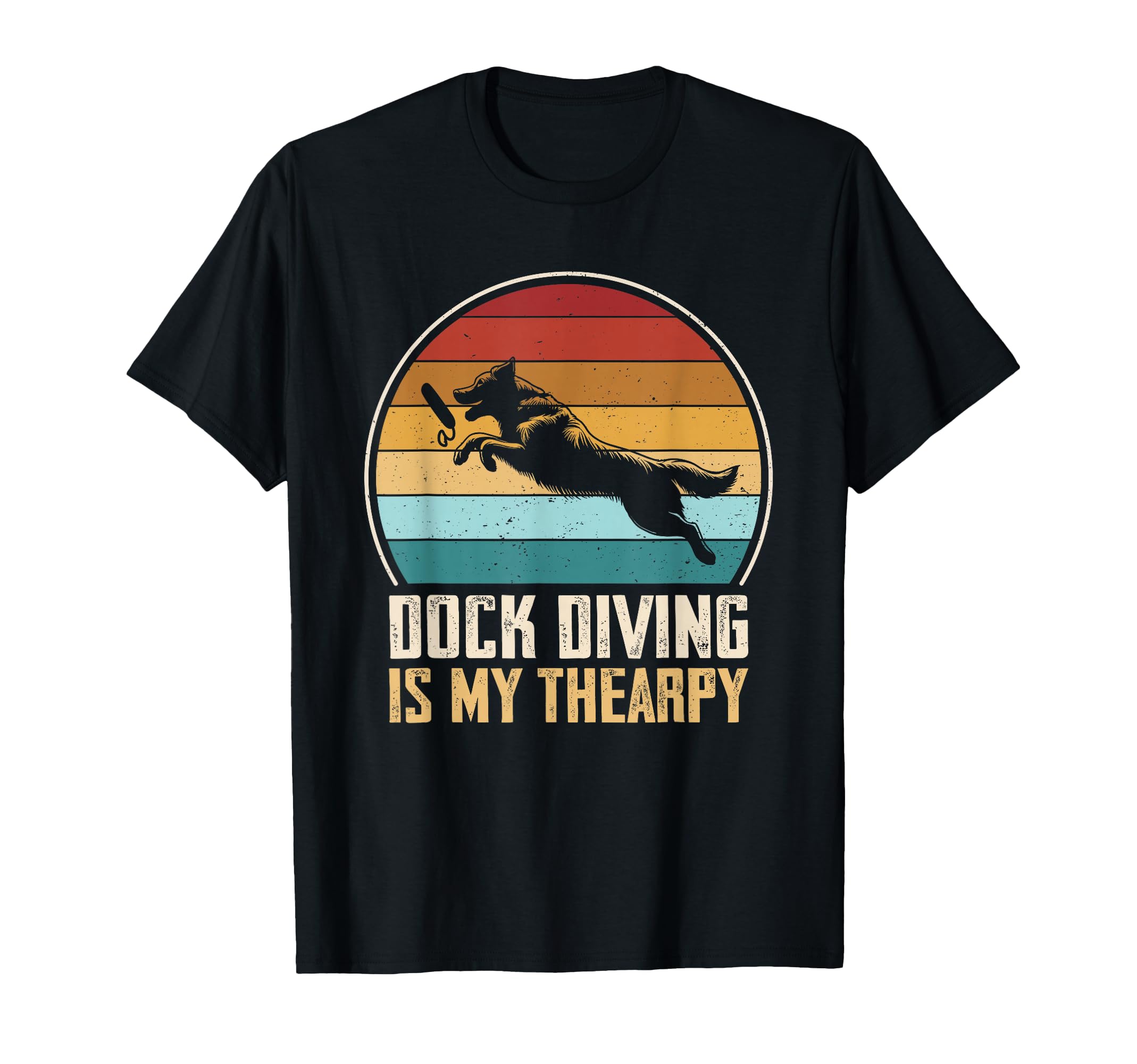 Dock Diving Is My Therapy Dog Sport T-Shirt - Aesthetic Graphic for Adults - T-Shirt, Sweatshirt, Hoodie