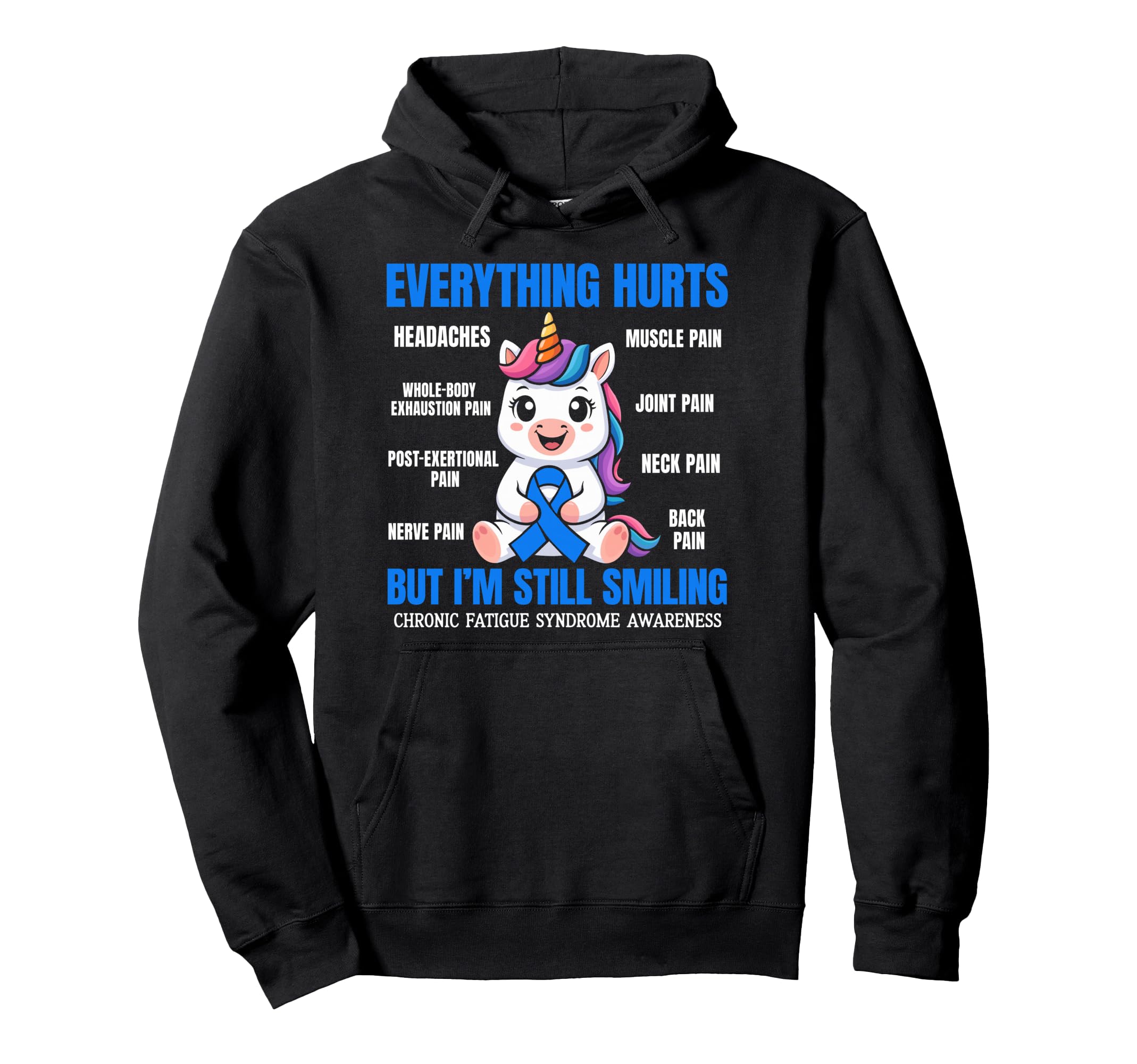 Chronic Fatigue Syndrome Warrior Hoodie - Custom Art Print for Adults - T-Shirt, Sweatshirt, Hoodie