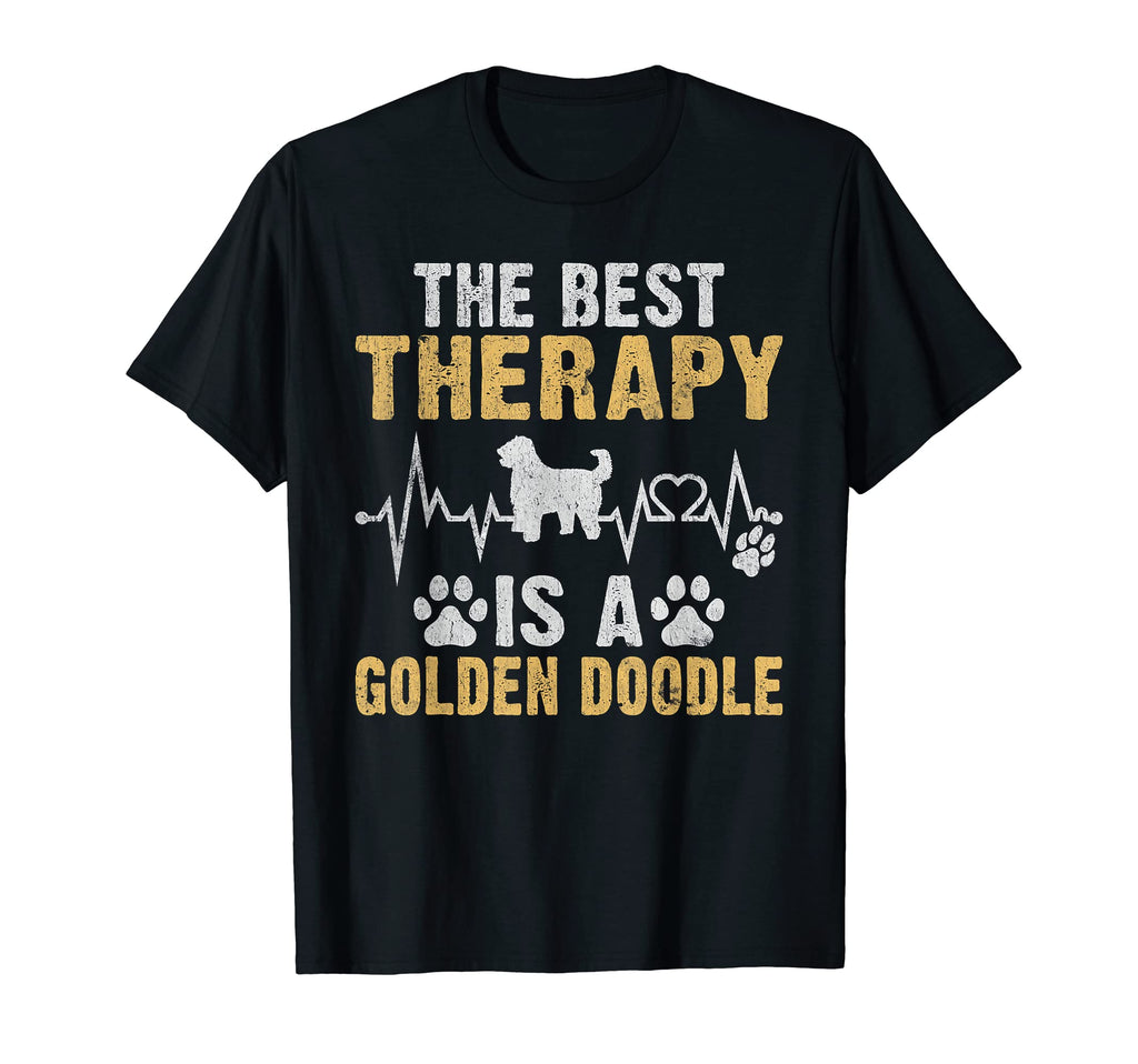 Best Therapy Is Golden Doodle T-Shirt - Graphic Print Men Women - T-Shirt, Sweatshirt, Hoodie