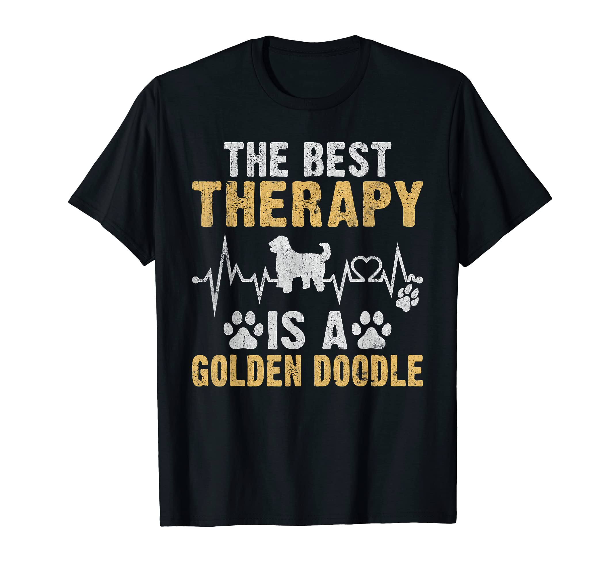 Best Therapy Is Golden Doodle T-Shirt - Graphic Print Men Women - T-Shirt, Sweatshirt, Hoodie