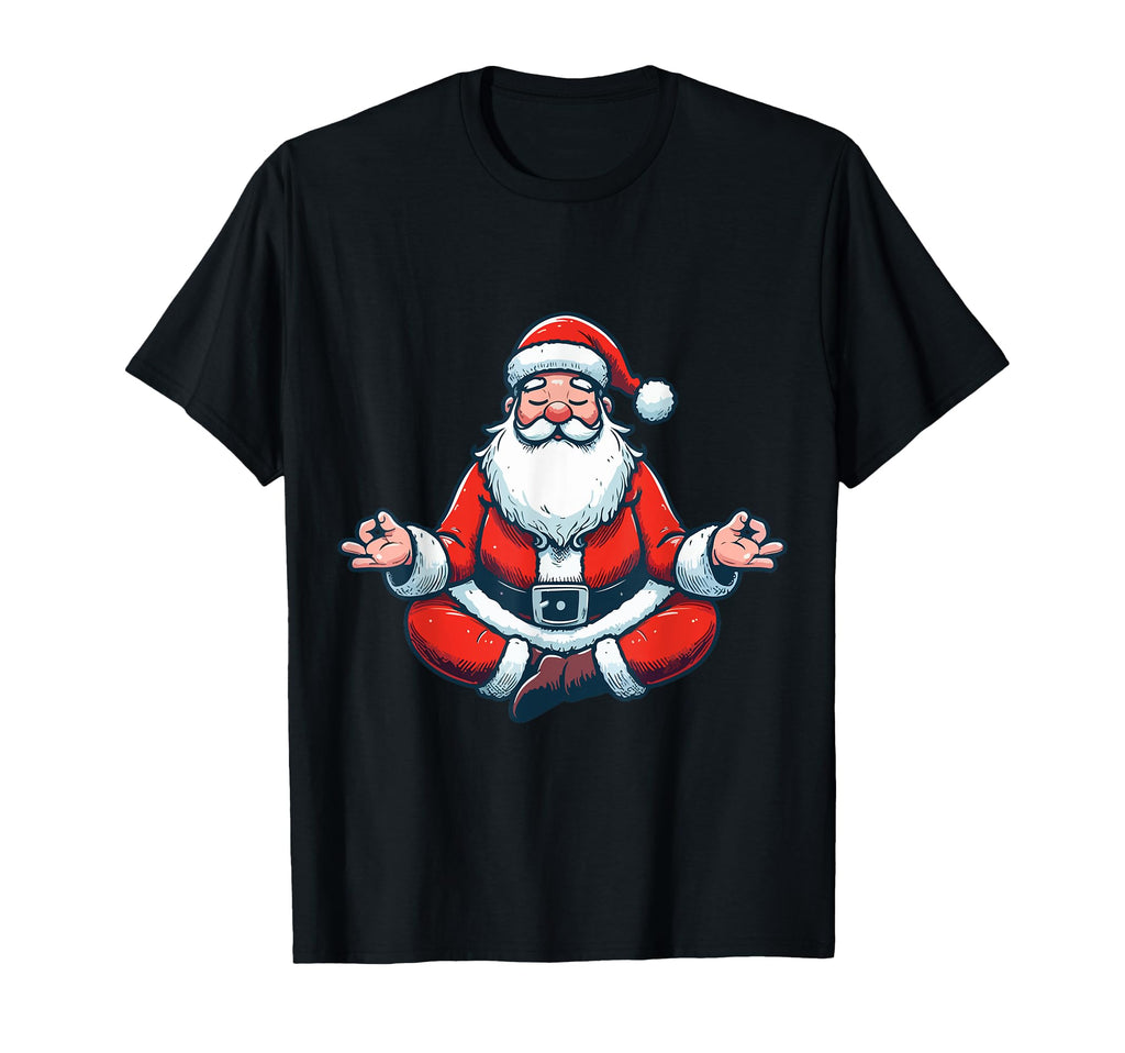 Meditation Santa Yoga Pose Relaxing T-Shirt - Unique Graphic for Adults - T-Shirt, Sweatshirt, Hoodie