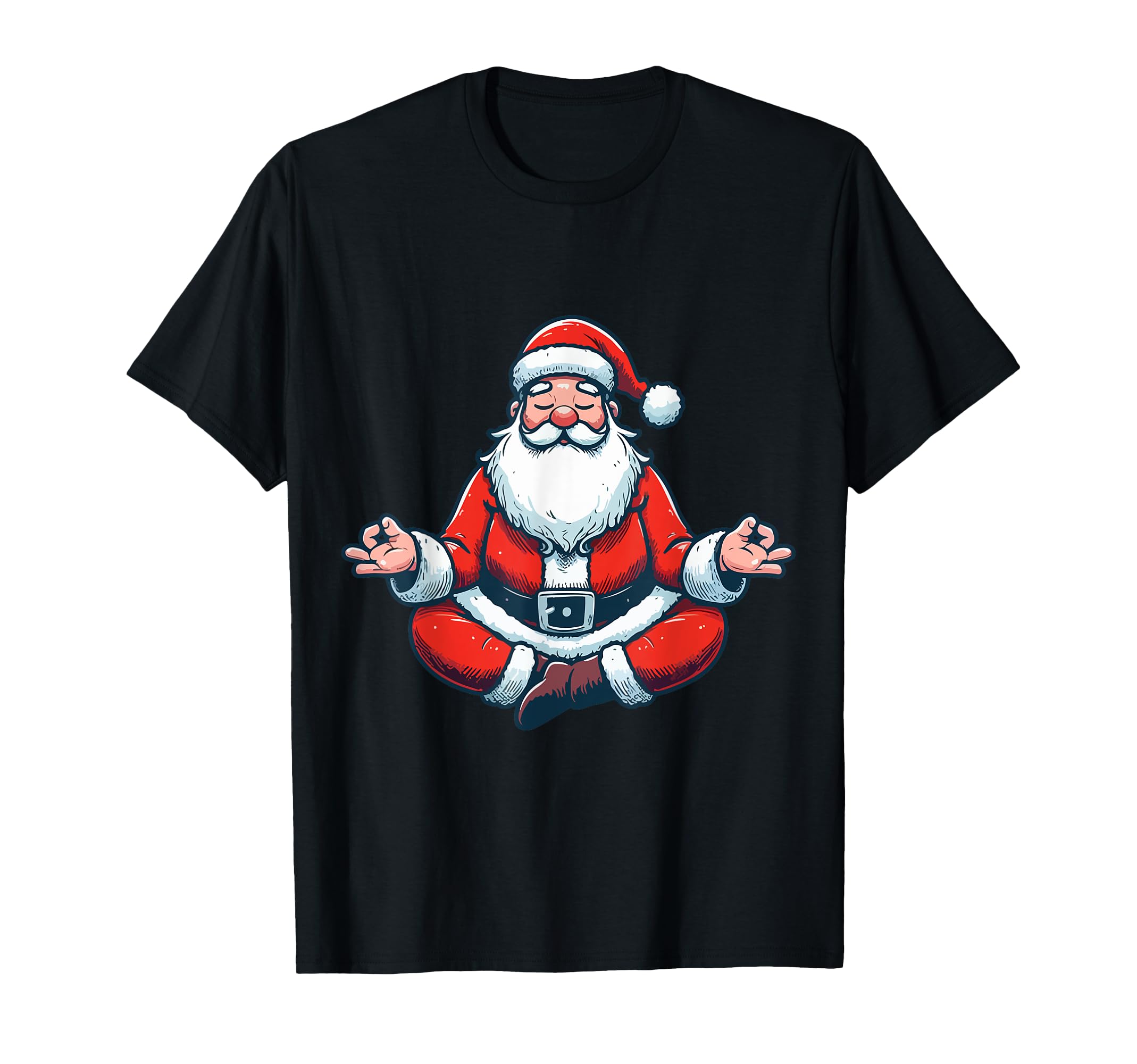 Meditation Santa Yoga Pose Relaxing T-Shirt - Unique Graphic for Adults - T-Shirt, Sweatshirt, Hoodie