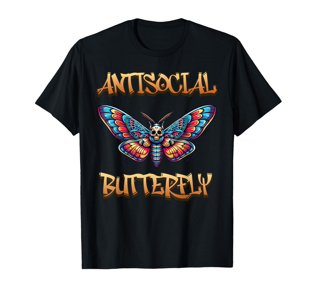 Antisocial Butterfly T-Shirt - Streetwear Style for Adults - T-Shirt, Sweatshirt, Hoodie