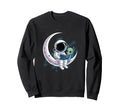 Astronaut Reading Book To Alien Sweatshirt - Aesthetic Graphic for Adults - T-Shirt, Sweatshirt, Hoodie