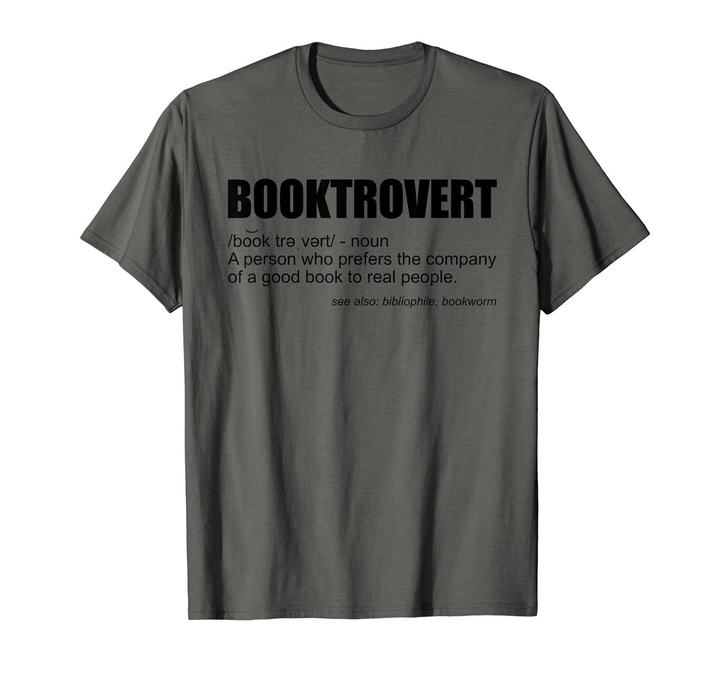 Booktrovert Bookworm Introvert Bibliophile T-Shirt - Unique Graphic Unisex - T-Shirt, Sweatshirt, Hoodie
