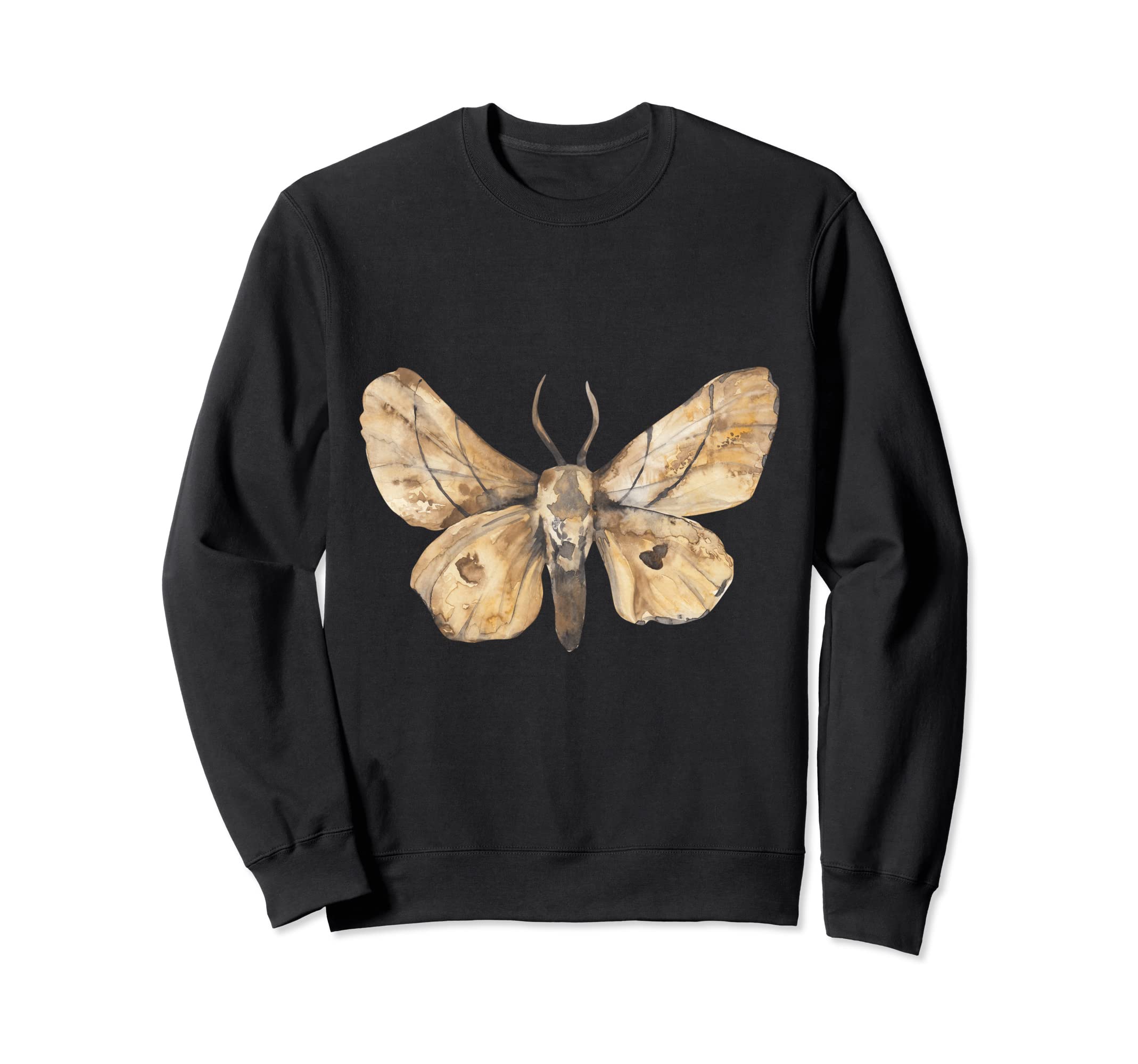 Watercolor Moth Goth Horror Sweatshirt - Custom Art Print for Adults - T-Shirt, Sweatshirt, Hoodie