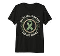 Green Ribbon Awareness Mental Health T-Shirt - Novelty Apparel Unisex - T-Shirt, Sweatshirt, Hoodie