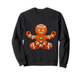 Meditation Gingerbread Yoga Pose Sweatshirt - Trendy Graphic Unisex - T-Shirt, Sweatshirt, Hoodie