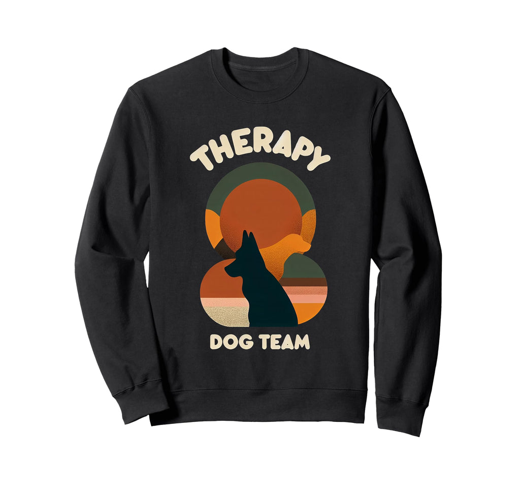Therapy Dog Team Animal Sweatshirt - Casual Everyday Wear Men Women - T-Shirt, Sweatshirt, Hoodie