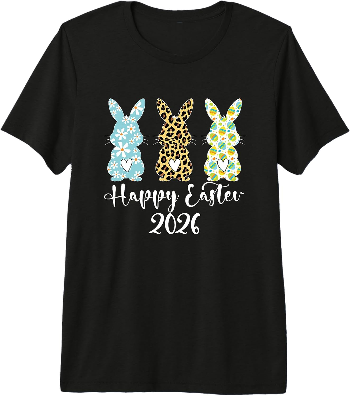 Happy Easter Day 2026 Rabbit Bunny Men Women Kids Unisex T-shirt, Sweatshirt, Hoodie, Long Sleeve Tee - T-Shirt, Sweatshirt, Hoodie