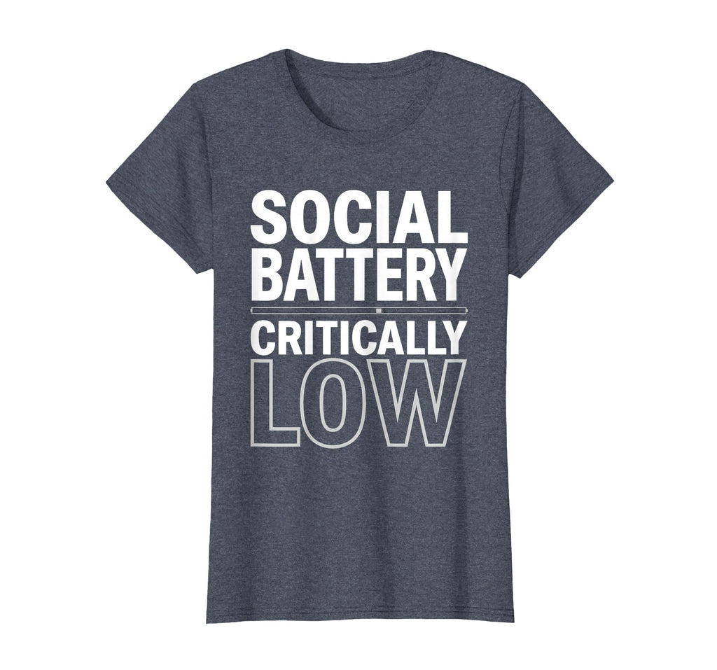 Social Battery Critically Low Funny Teen T-Shirt - Unique Graphic Unisex - T-Shirt, Sweatshirt, Hoodie