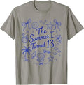 The Summer I Turned 13 Tropical Beach Birthday T-Shirt Unisex T-shirt, Sweatshirt, Hoodie, Long Sleeve Tee - T-Shirt, Sweatshirt, Hoodie