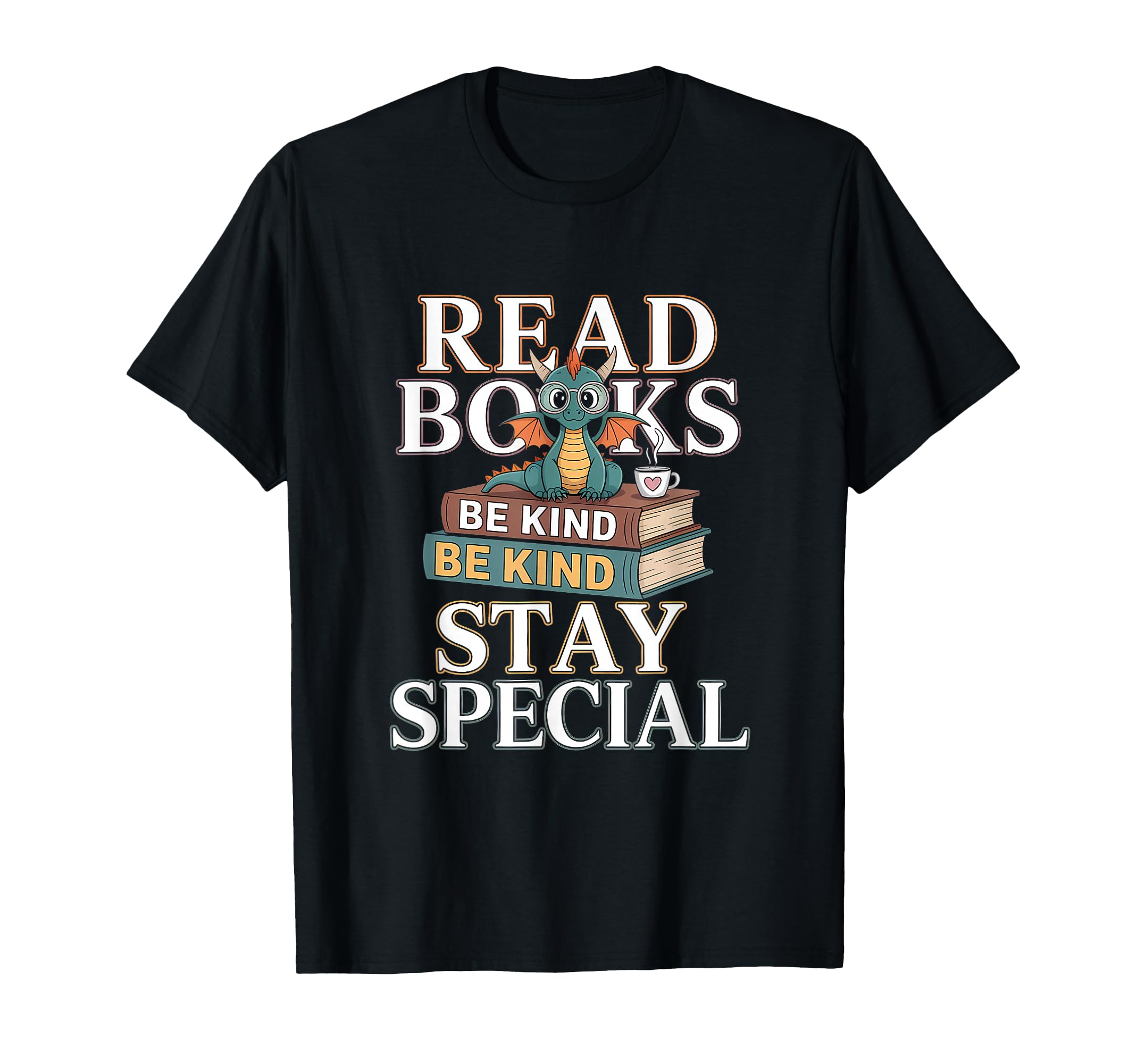 Book Lovers Reading Dragon Reading T-Shirt - Novelty Apparel for Adults - T-Shirt, Sweatshirt, Hoodie