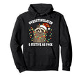Overstimulated Festive As Fuck Raccoon Hoodie - Streetwear Style Unisex - T-Shirt, Sweatshirt, Hoodie