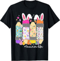 Groovy Teacher Easter Bunny Day Unisex T-shirt, Sweatshirt, Hoodie, Long Sleeve Tee - T-Shirt, Sweatshirt, Hoodie
