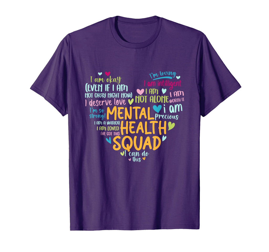 Mental Health Squad Love Heart T-Shirt - Fun Novelty Design Men Women - T-Shirt, Sweatshirt, Hoodie