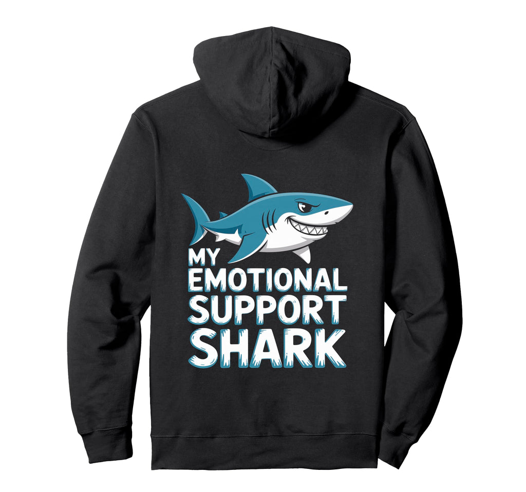 Emotional Support Shark Do Not Pet Gifts Hoodie - Custom Art Print Unisex - T-Shirt, Sweatshirt, Hoodie