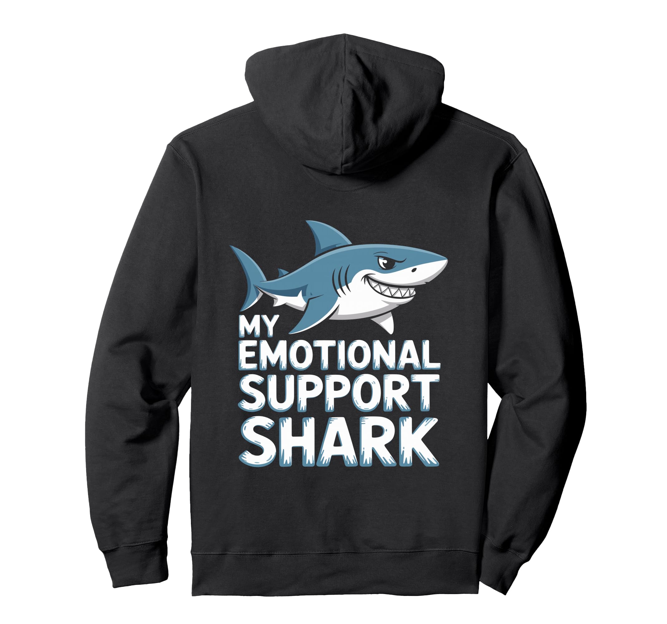 Emotional Support Shark Do Not Pet Gifts Hoodie - Custom Art Print Unisex - T-Shirt, Sweatshirt, Hoodie