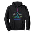 Funny Yoga Lotus Flower Meditation Hoodie - Custom Art Print Men Women - T-Shirt, Sweatshirt, Hoodie