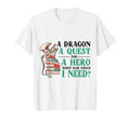 Reading Dragon Booktok Book Lover T-Shirt - Minimalist Print for Adults - T-Shirt, Sweatshirt, Hoodie