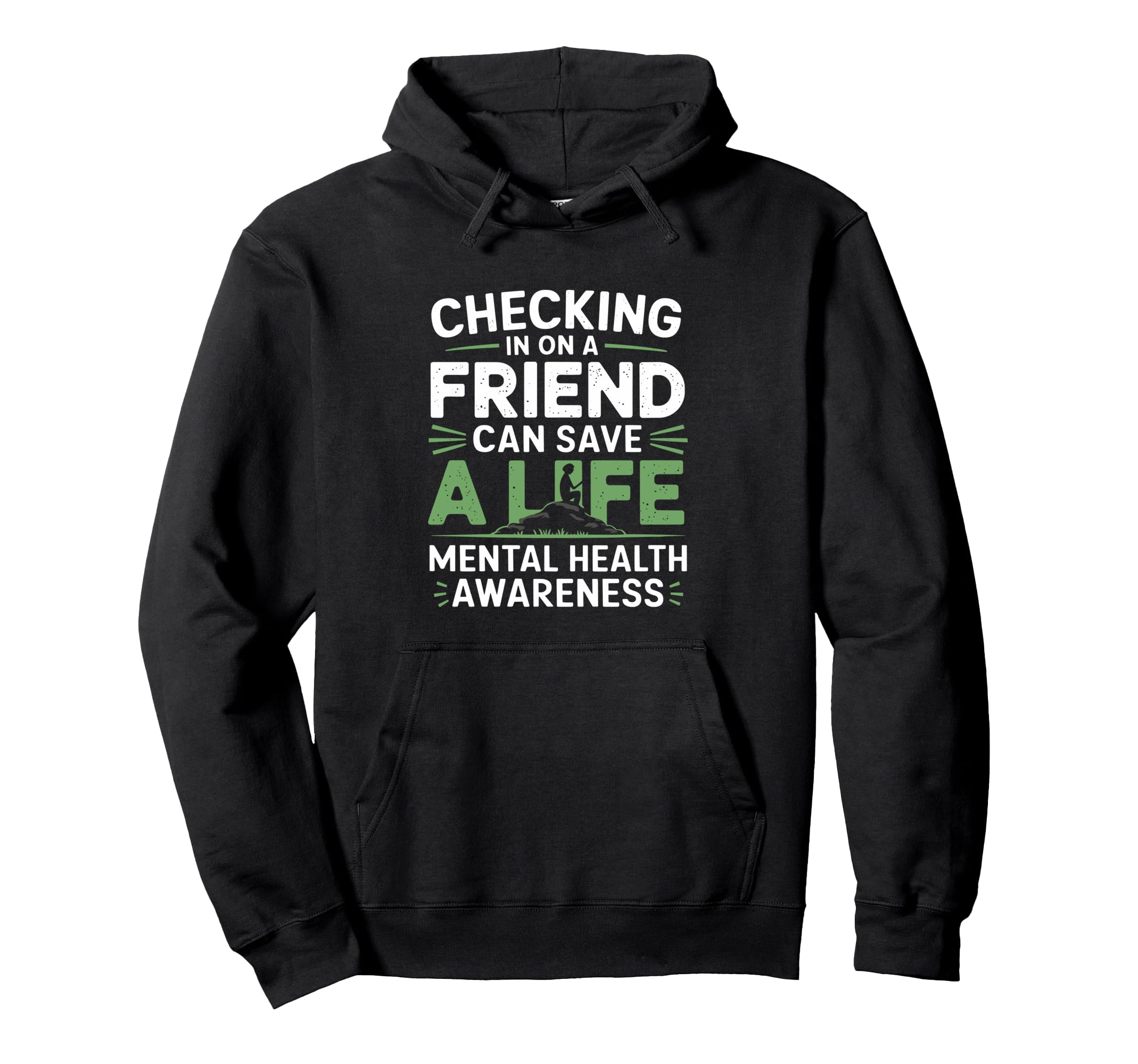 Friendship Mental Health Awareness Hoodie - Fun Novelty Design Unisex - T-Shirt, Sweatshirt, Hoodie