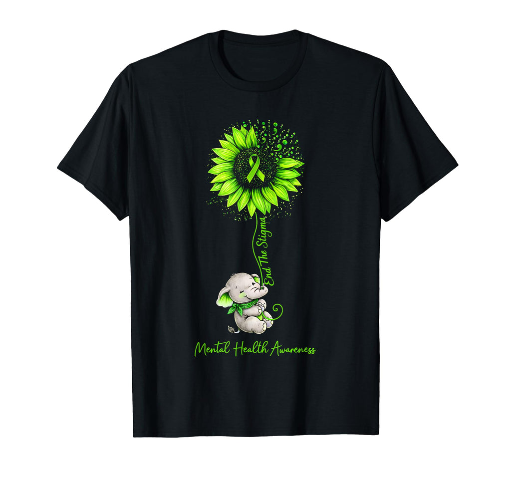 End Stigma Mental Health Matters T-Shirt - Custom Art Print Unisex - T-Shirt, Sweatshirt, Hoodie
