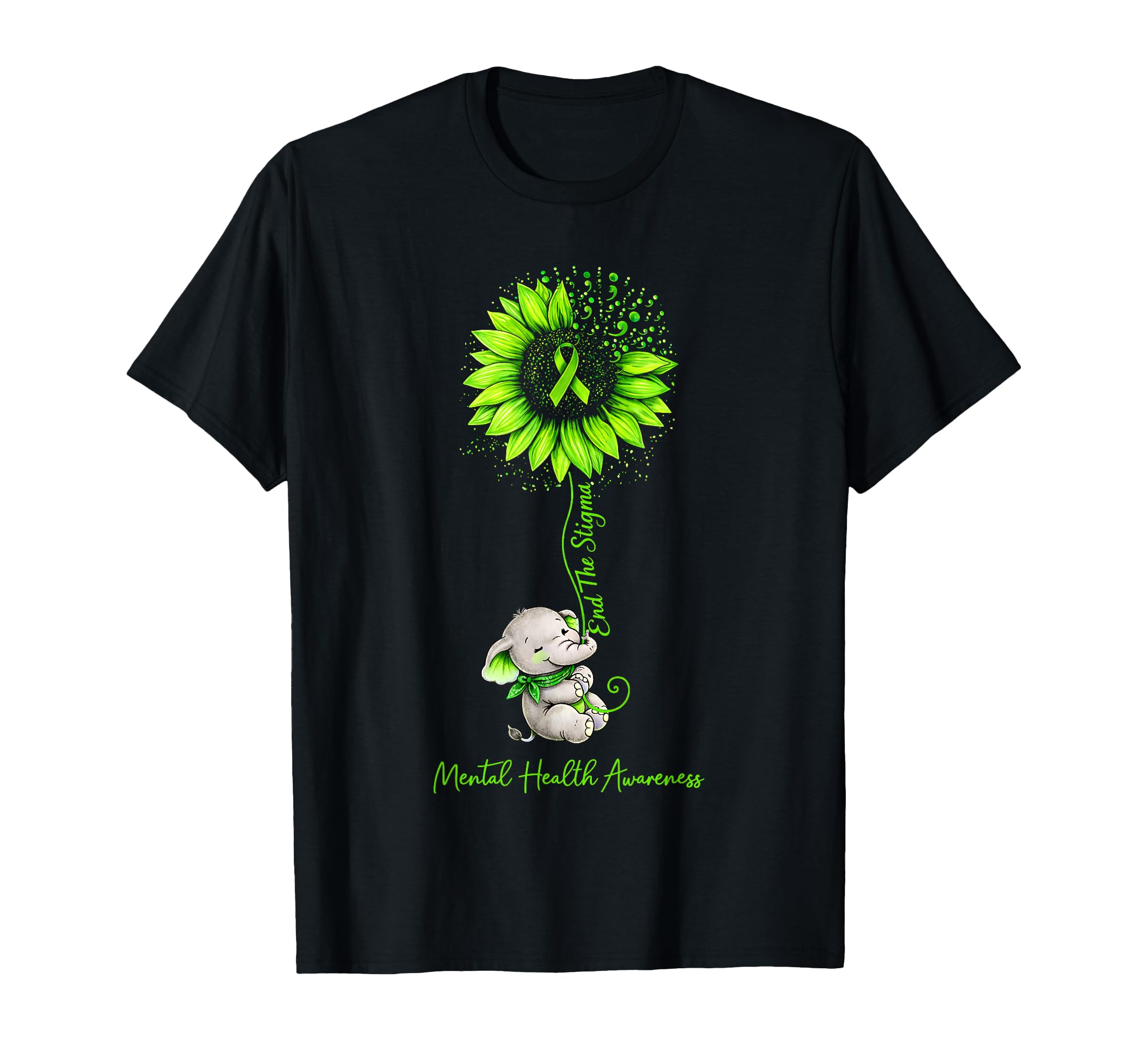 End Stigma Mental Health Matters T-Shirt - Custom Art Print Unisex - T-Shirt, Sweatshirt, Hoodie