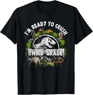 Ready to Crush 3rd Grade First Day of School Dinosaur Boys T-Shirt Unisex T-shirt, Sweatshirt, Hoodie, Long Sleeve Tee - T-Shirt, Sweatshirt, Hoodie