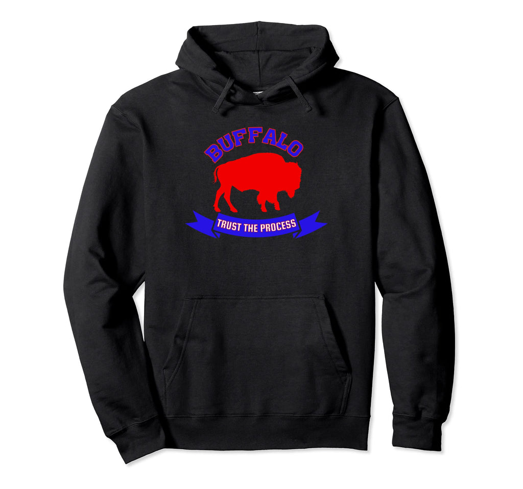 Trust Process Old Buffalo Hoodie - Trendy Graphic for Adults - T-Shirt, Sweatshirt, Hoodie