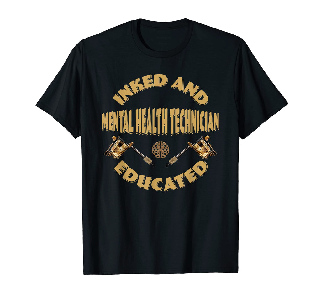 Inked And Educated Mental Health T-Shirt - Minimalist Print Unisex - T-Shirt, Sweatshirt, Hoodie