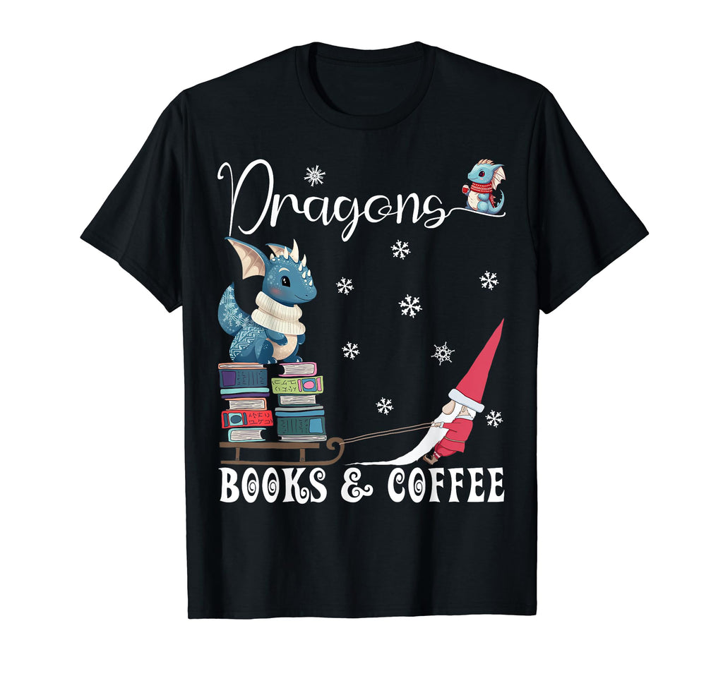Dragons Books Coffee Dragon Coffee T-Shirt - Streetwear Style Men Women - T-Shirt, Sweatshirt, Hoodie