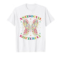 Antisocial Butterfly T-Shirt - Novelty Apparel Unisex - T-Shirt, Sweatshirt, Hoodie