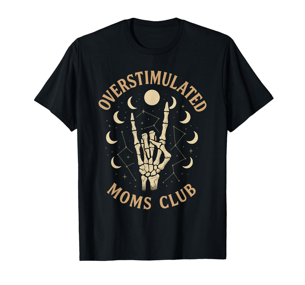 Groovy Moms Club Overstimulated Hoodie - Unique Graphic Men Women - T-Shirt, Sweatshirt, Hoodie