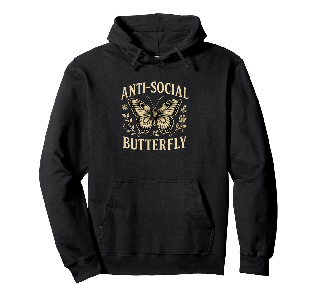 Anti Social Funny Introvert Sarcastic Hoodie - Graphic Print for Adults - T-Shirt, Sweatshirt, Hoodie