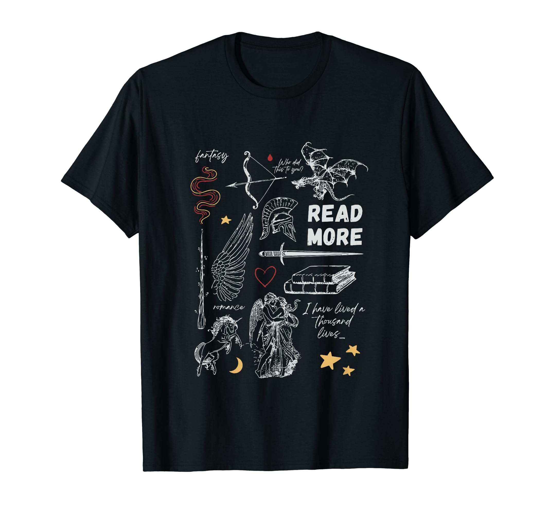 Read More Books Librarian Bookworm T-Shirt - Trendy Graphic for Adults - T-Shirt, Sweatshirt, Hoodie