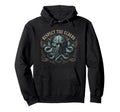 Cthulhu Respect Elders Cosmic Horror Hoodie - Custom Art Print Unisex - T-Shirt, Sweatshirt, Hoodie