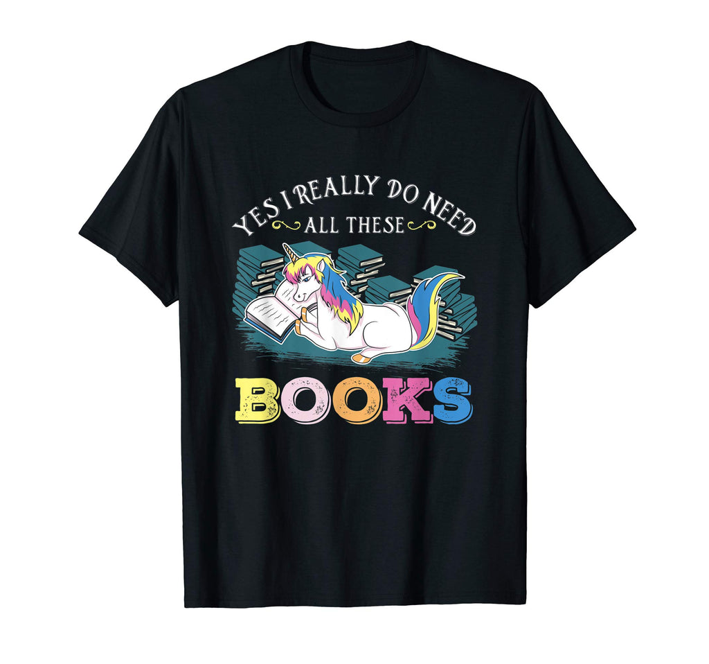 Unicorn Reading Book Nerd T-Shirt - Aesthetic Graphic Unisex - T-Shirt, Sweatshirt, Hoodie