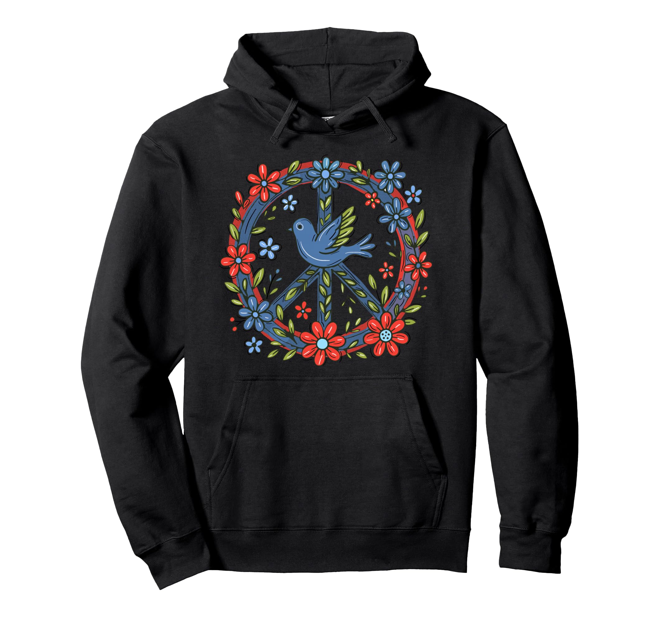 Feminist Protest Peace Floral Hoodie - Streetwear Style Men Women - T-Shirt, Sweatshirt, Hoodie