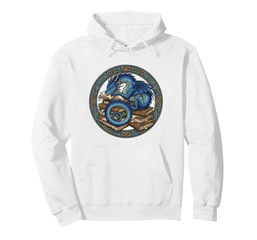 Book Lover Dragon Bookworm Reading Hoodie - Streetwear Style for Adults - T-Shirt, Sweatshirt, Hoodie