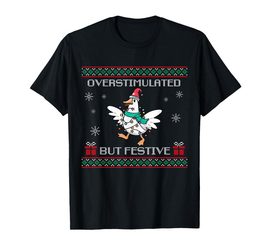 Funny Santa Silly Goose T-Shirt - Casual Everyday Wear Unisex - T-Shirt, Sweatshirt, Hoodie