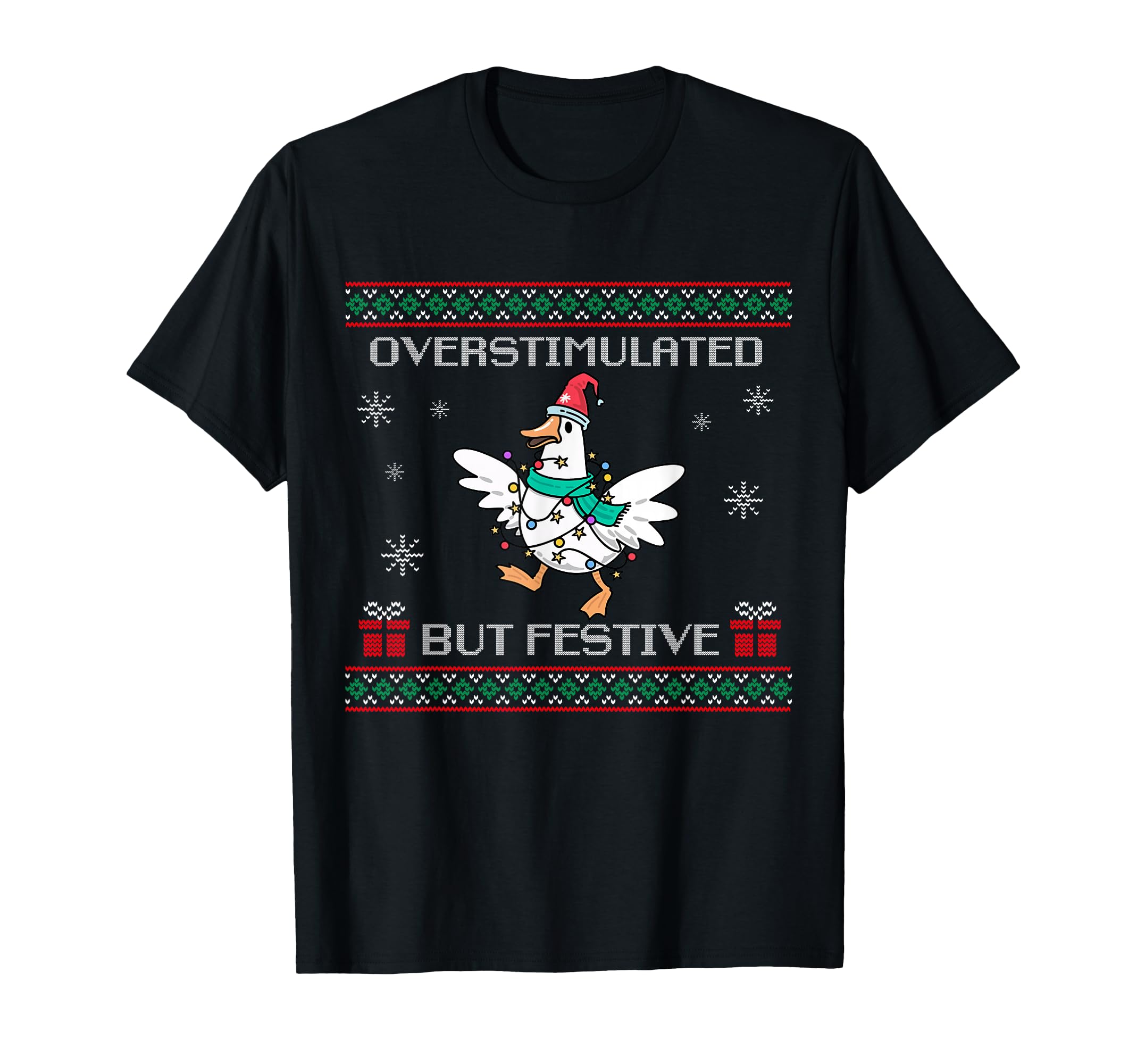 Funny Santa Silly Goose T-Shirt - Casual Everyday Wear Unisex - T-Shirt, Sweatshirt, Hoodie