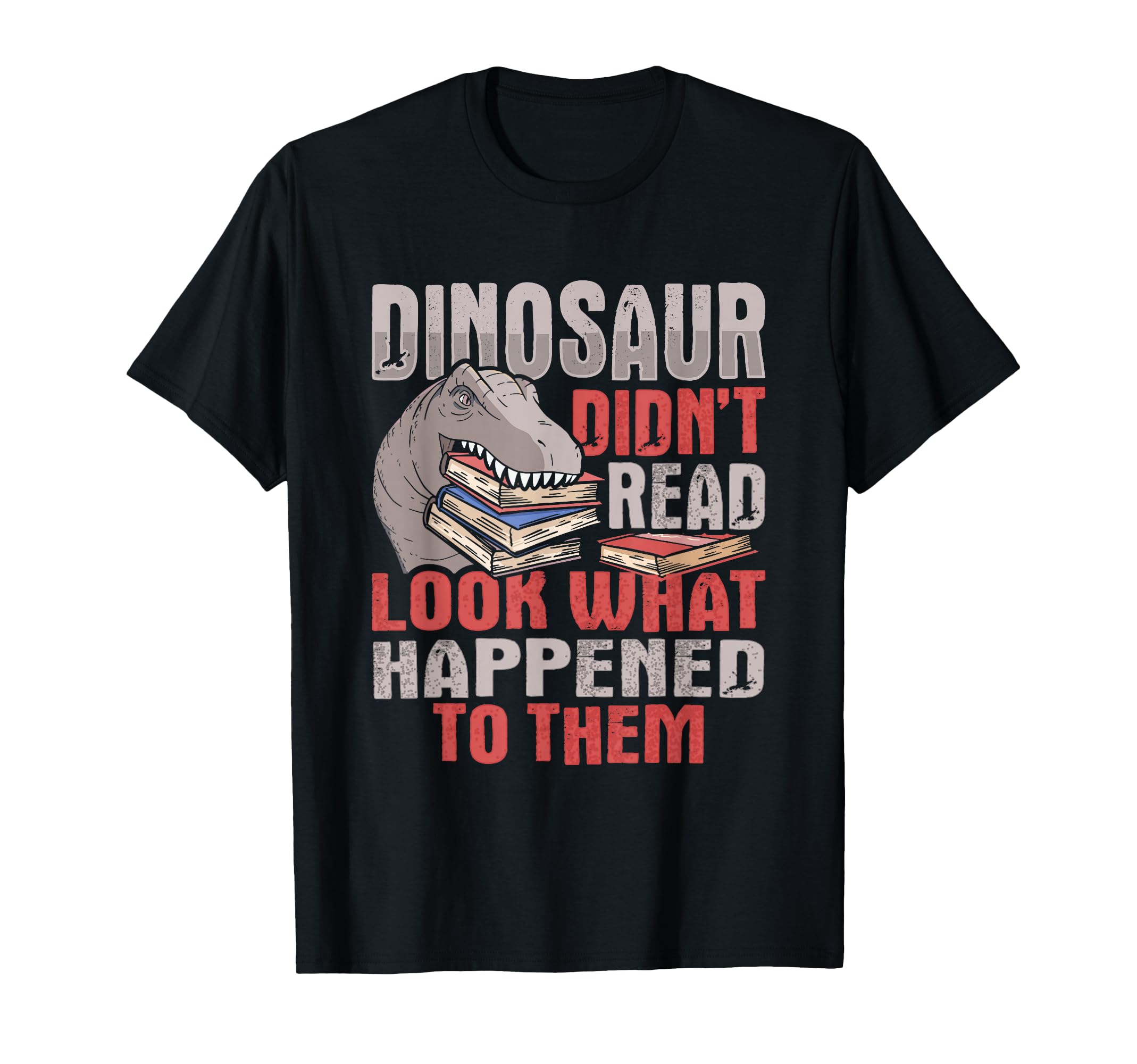 Bookworm Dinosaur Bibliophile Book T-Shirt - Trendy Graphic for Adults - T-Shirt, Sweatshirt, Hoodie