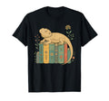 Floral Bearded Dragon Sleeping Books T-Shirt - Streetwear Style Unisex - T-Shirt, Sweatshirt, Hoodie