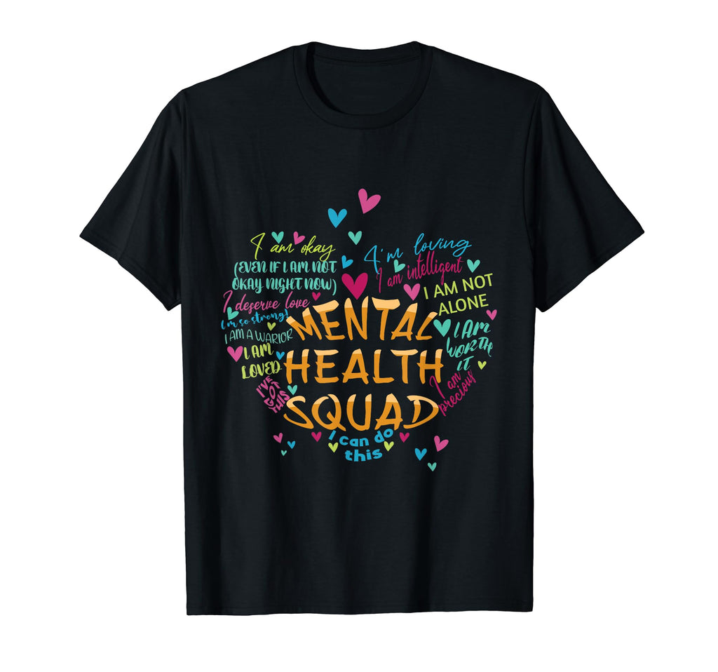 Mental Health Squad Heart Support T-Shirt - Fun Novelty Design for Adults - T-Shirt, Sweatshirt, Hoodie