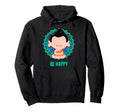Be Happy Buddha Mandala Yoga Namaste Hoodie - Casual Everyday Wear Unisex - T-Shirt, Sweatshirt, Hoodie