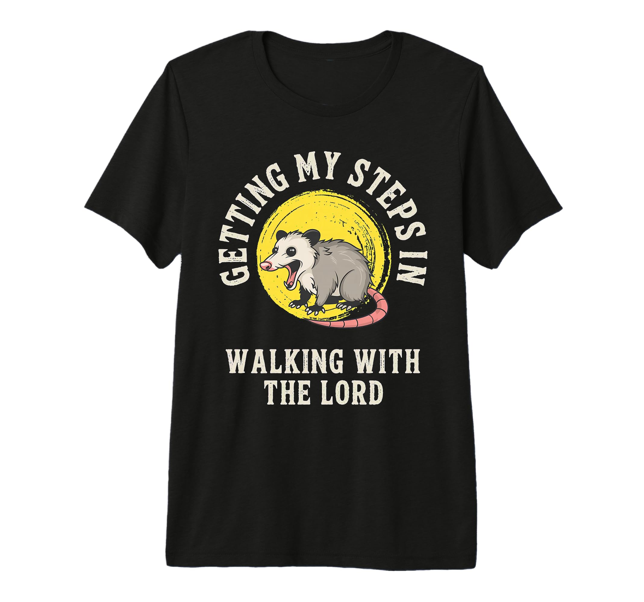 Getting My Steps Walking Lord Opossum T-Shirt - Fun Novelty Design Unisex - T-Shirt, Sweatshirt, Hoodie